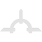Ekena Millwork Ericson Architectural Grade PVC Gable Bracket, 72"W x 39"H x 2"D x 6"F, 13/12 Pitch GBP072X39X0206ERI00 - alternate 4